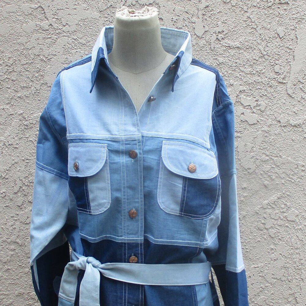 Nwot Ashley Taylor ~ Patchwork Duster / Jacket ~ … - image 3